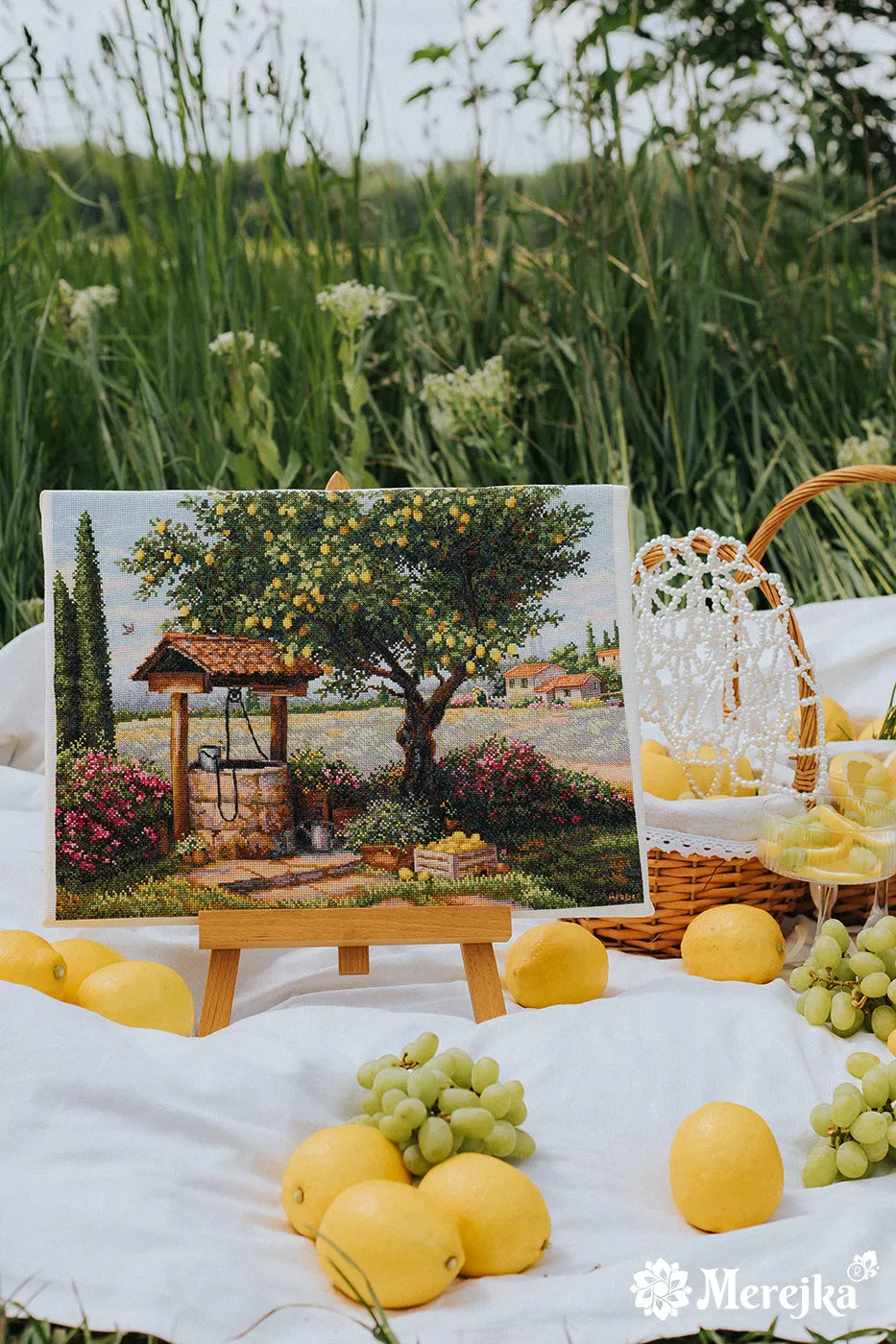 Merejka Under the Lemon Tree borduurpakket 39x30