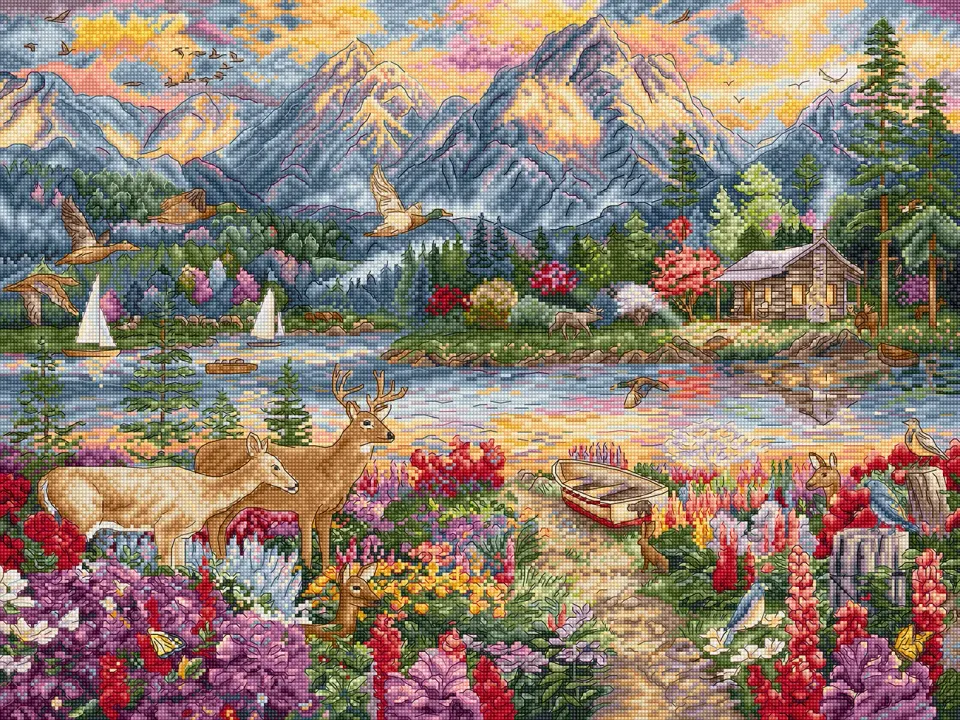 Leti Stitch L9939 Spring Mountain Majesty borduurpakket
