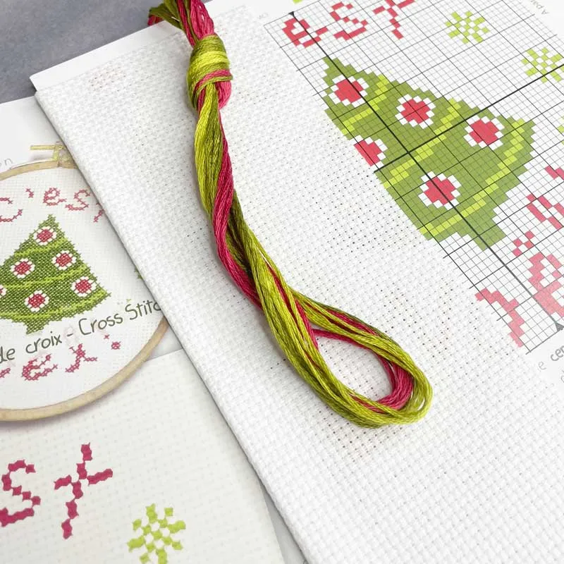 LiliPoints C'est Noël borduurpakket mini kerst