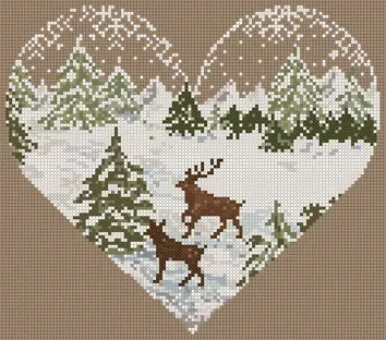 Madame la Fée Mini Deux Cerfs kruissteekpatroon pdf download