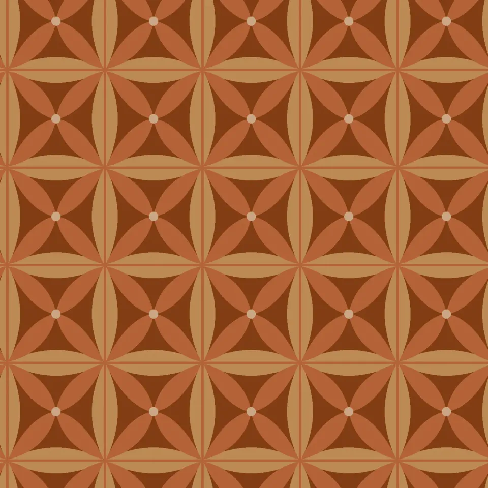 SEG Collection Privée Camel Flower stof 3x1,6m bloemen