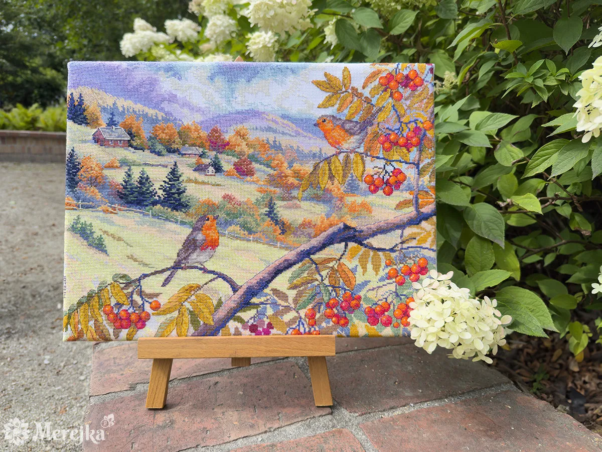 Merejka Hills Laced with Gold borduurpakket 31x40 wit