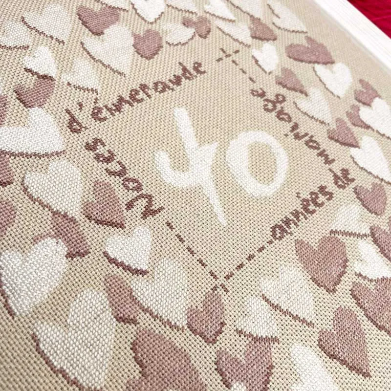 LiliPoints Square Hearts bruiloft borduurpatroon 175x183