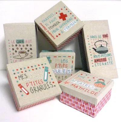 LiliPoints Box for Kids borduurpatroon 2 motieven linnen