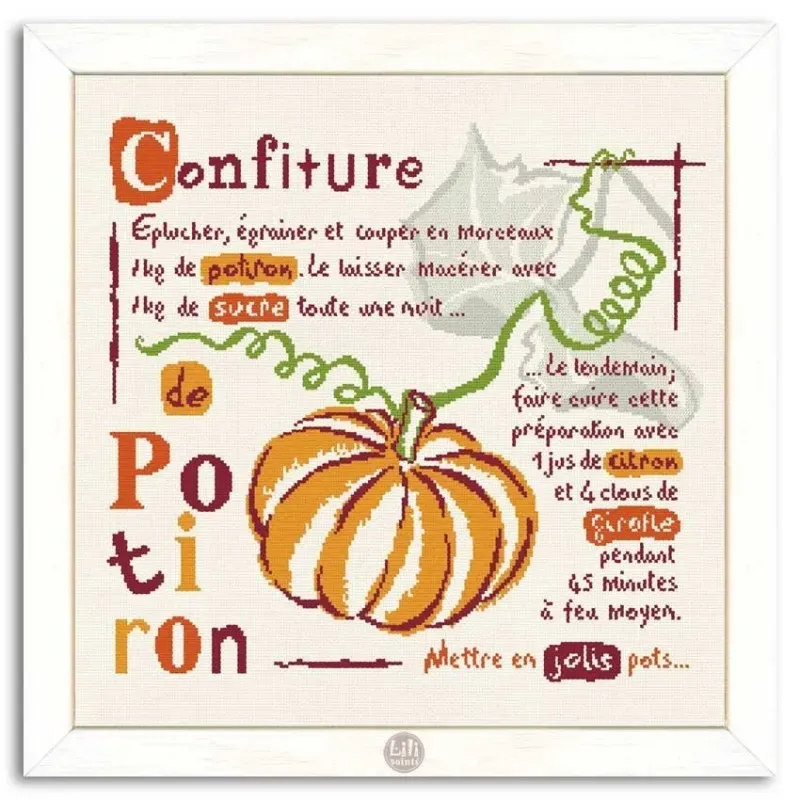 LiliPoints Pumpkin Jam borduurpatroon pompoen