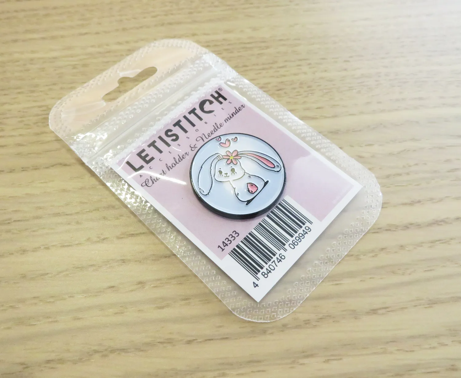 Leti Stitch Bunny 14333 naaldmagneet konijn 25 mm