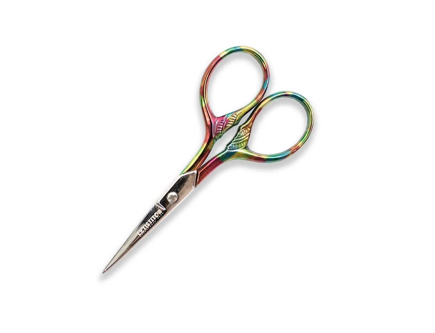 Leti Stitch 20400 borduurschaartje regenboog 9 cm staal