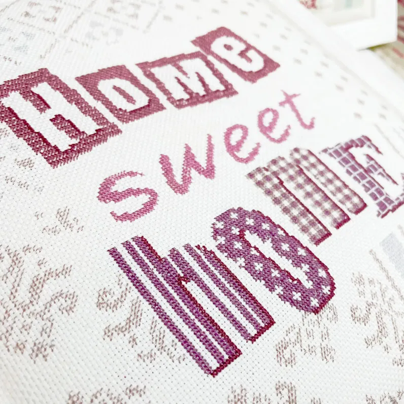 LiliPoints Home Sweet Home borduurpatroon 2 kleuren