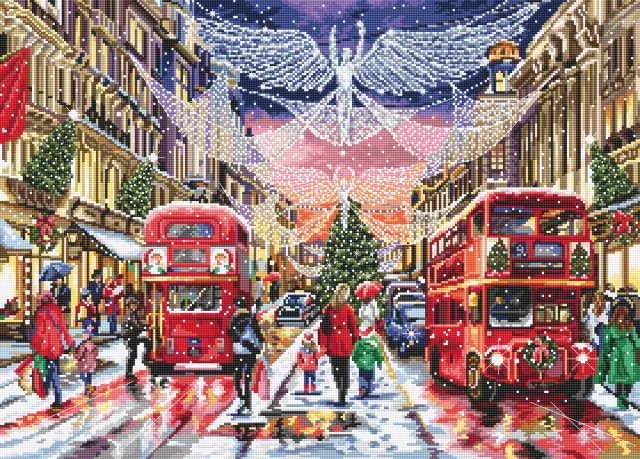 Leti Stitch Cities L8022 Regent Street borduurpakket 44x32 cm