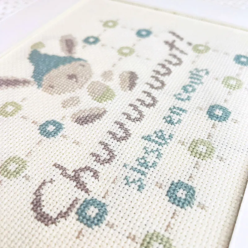 LiliPoints Babykamer deurbordje borduurpatroon 2 motieven