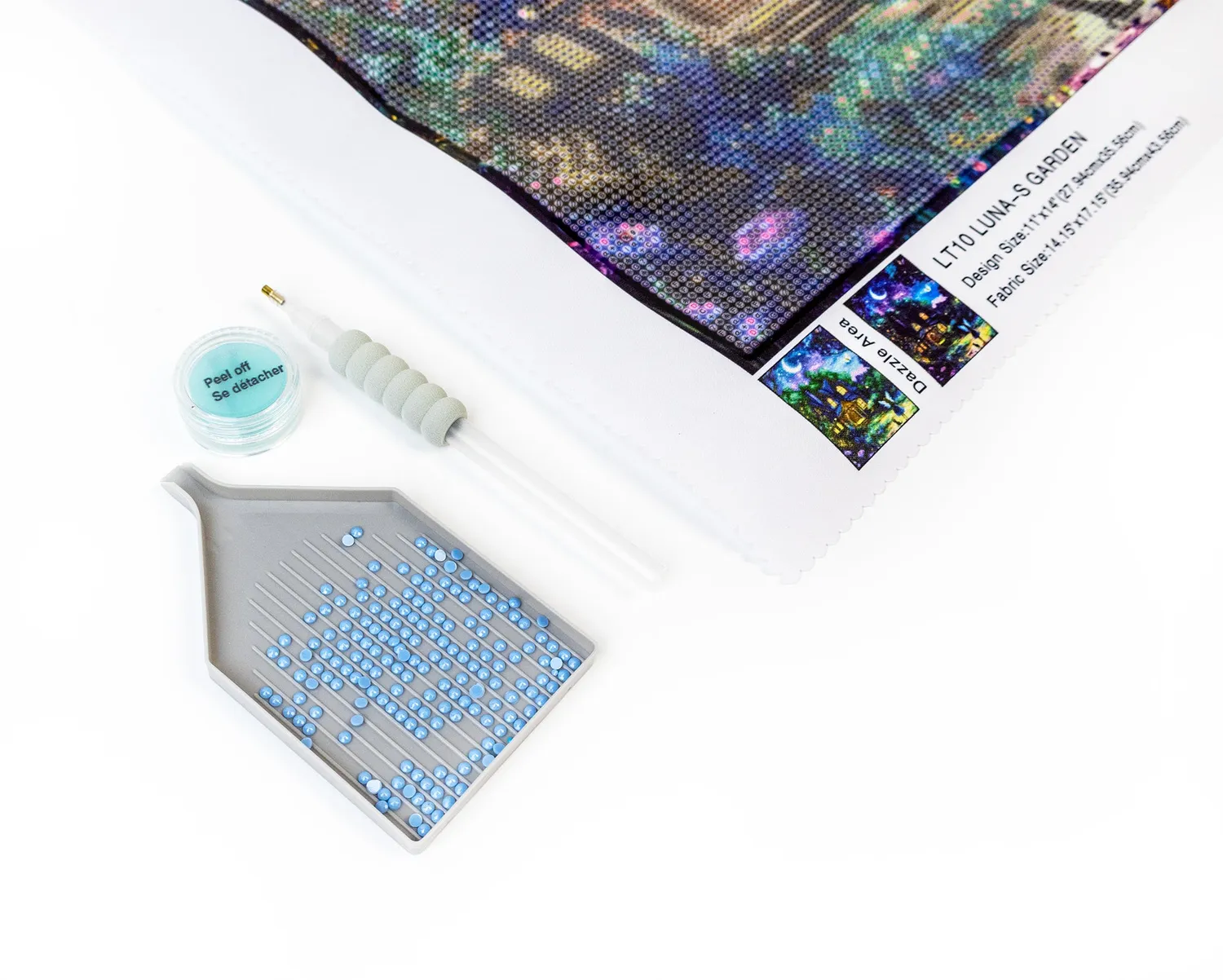 Leti Stitch Dazzle Dots LT10 Luna’s Garden diamond painting maan