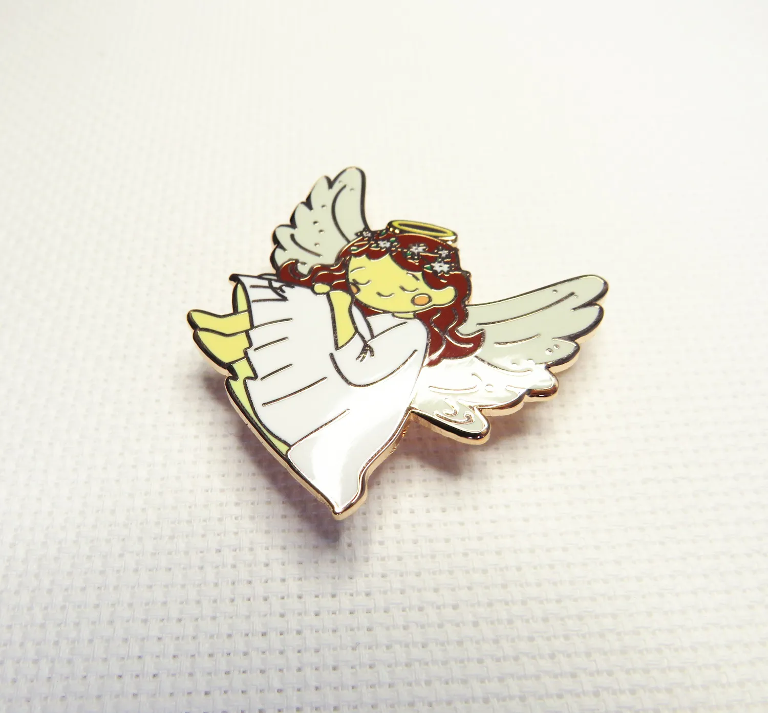 Leti Stitch 14387 Resting Angel naaldmagneet 40 mm emaille