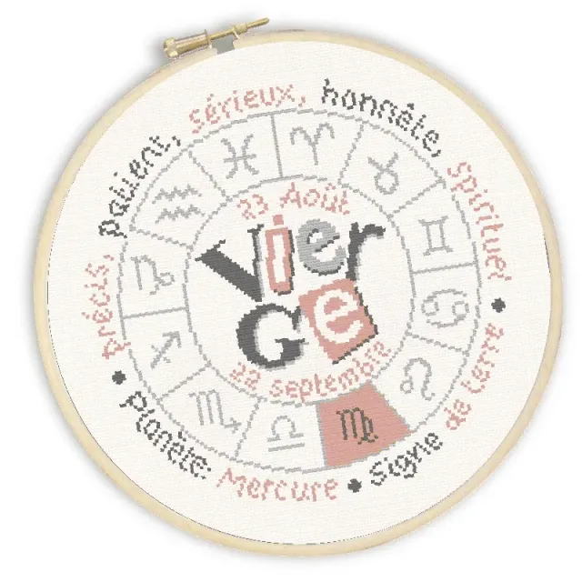 LiliPoints Virgo U009 kruissteekpatroon maagd