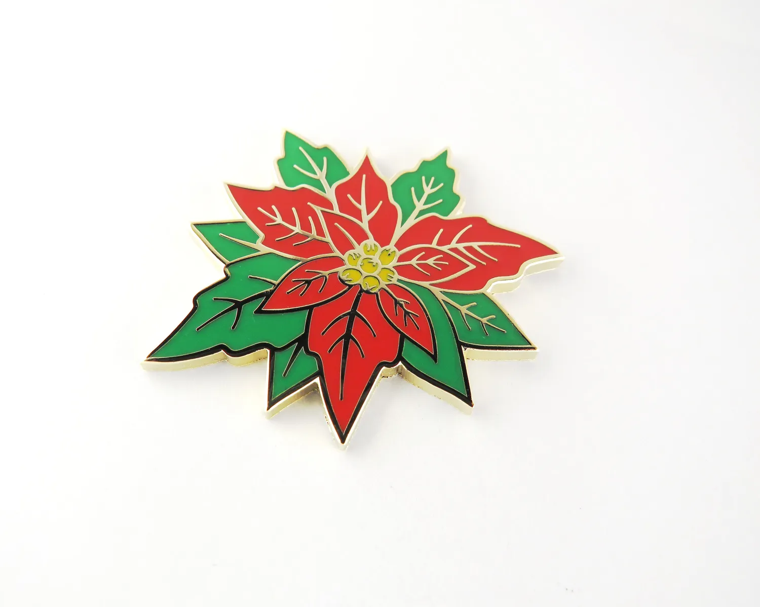 Leti Stitch Poinsettia 14353 naaldmagneet kerst 35 mm