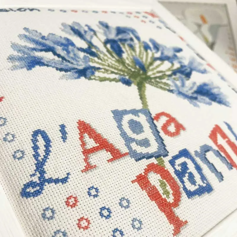 LiliPoints L’agapanthe borduurpatroon kruissteek bloem
