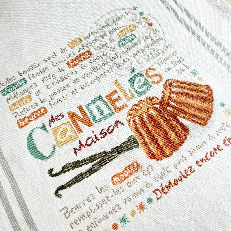 LiliPoints Cannelés G060 borduurpatroon 2 kleuren