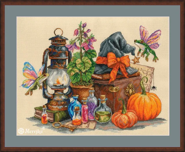 Merejka Magic Mischief borduurpakket 33x27 cm herfst