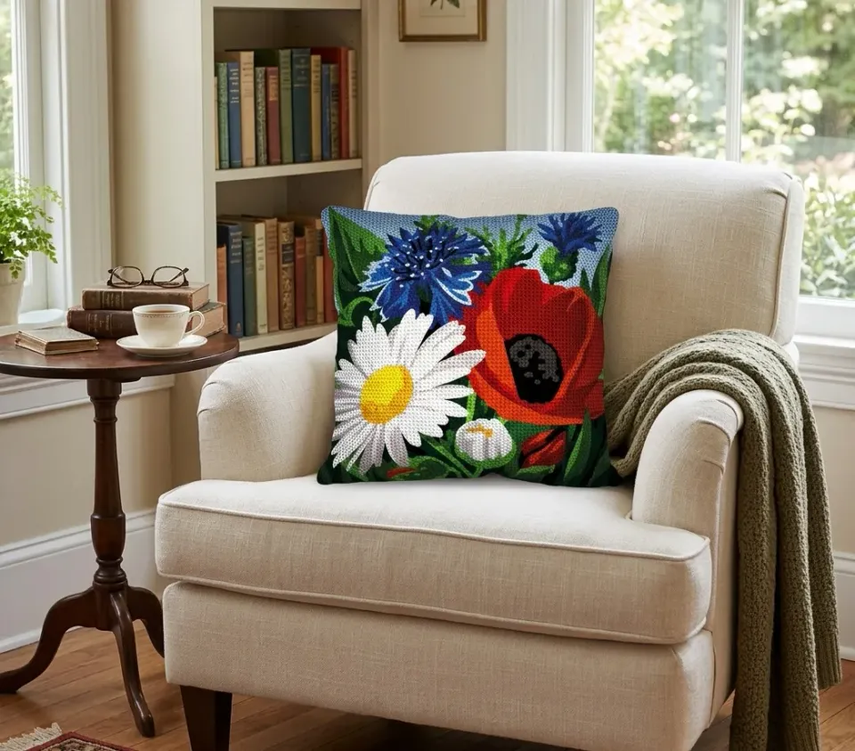 SEG Margot de Paris Bouquet Champetre kussen bloemen