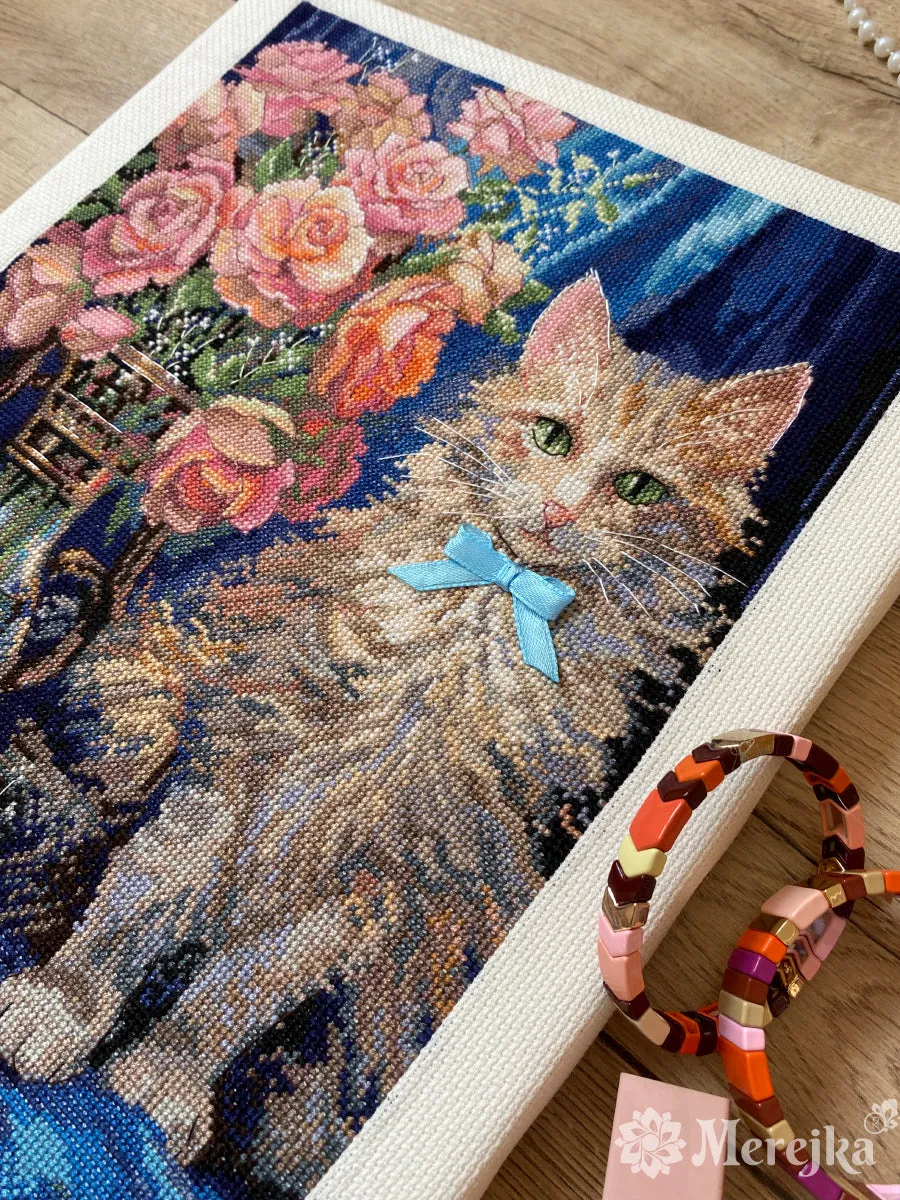 Merejka Rosie borduurpakket 22,5x30cm parels lint