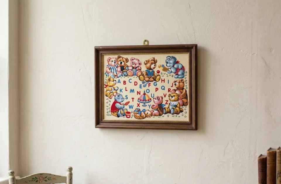 SEG Nounours Party borduurpakket beren canvas