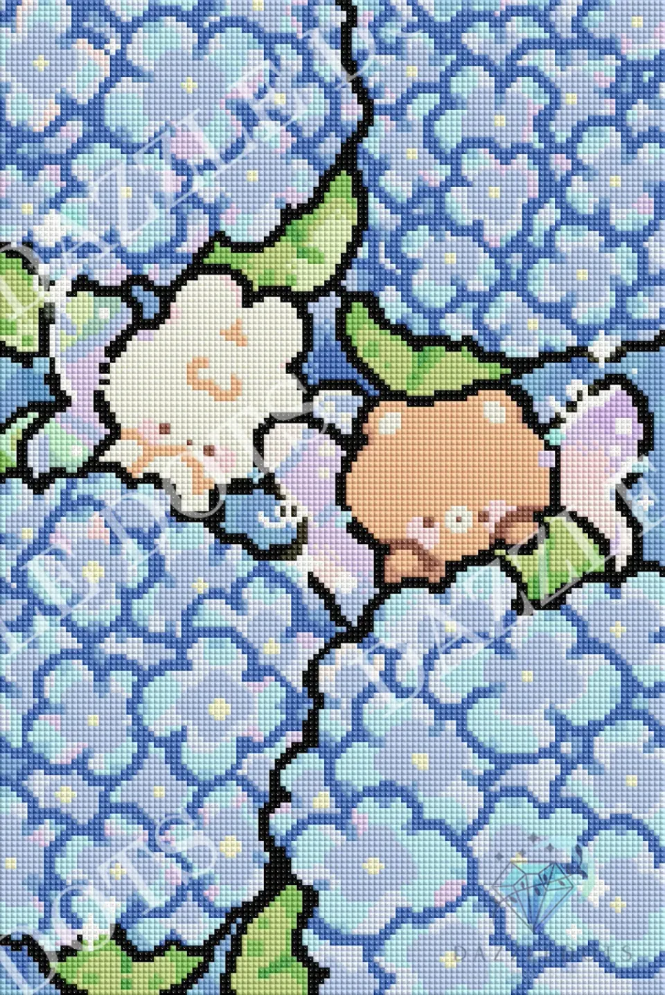 Leti Stitch Dazzle Dots FDS-6007 diamond painting 30x45