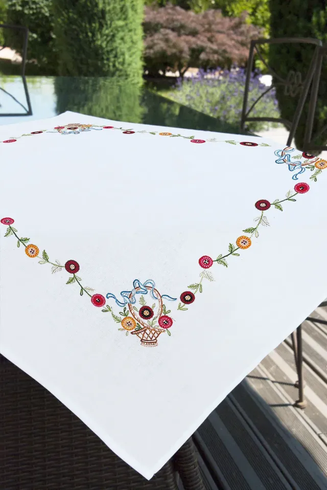 SEG Brodélia Fleurs et Paniers tafelloper borduurpakket