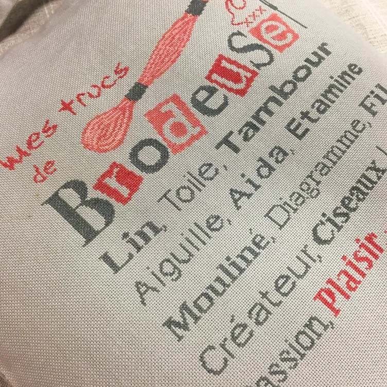 LiliPoints Brodeuses Bag borduurpatroon kruissteek 2 versies