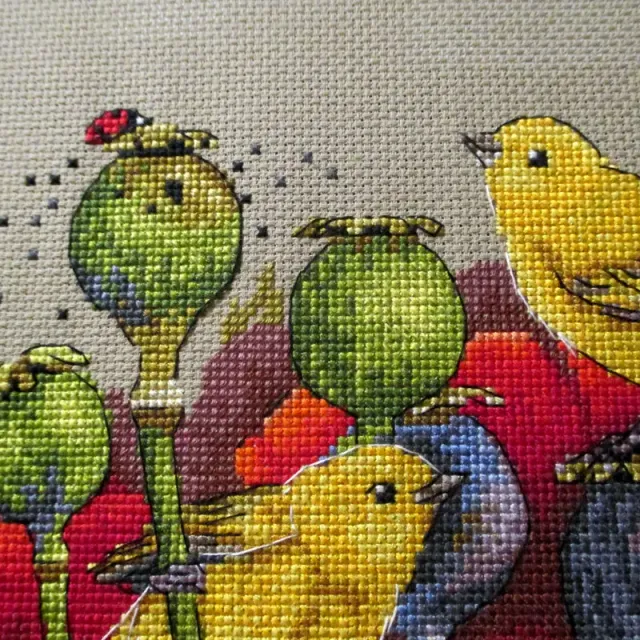 Merejka Summertime borduurpakket 20x20 cm bruin