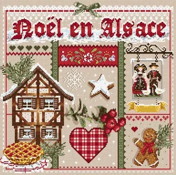 Madame la Fée Noël en Alsace 102 borduurpakket complete kit kerst