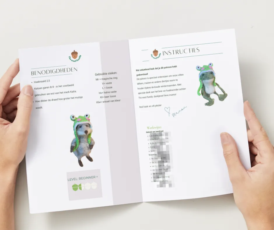The Wool Family kikkermuts haakpatroon Nederlands