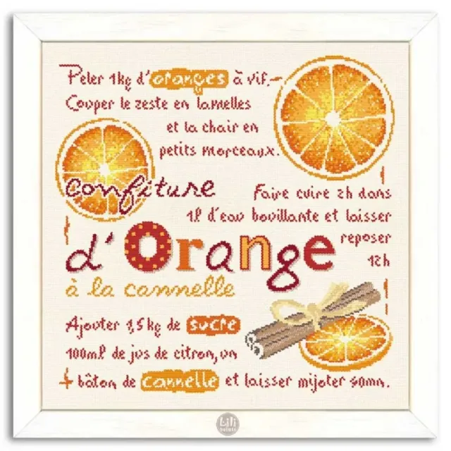 LiliPoints Orange-Cinnamon Jam borduurpatroon sinaasappel