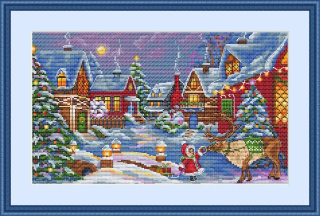 Merejka Christmas Guest borduurpakket ecru 29x17 cm