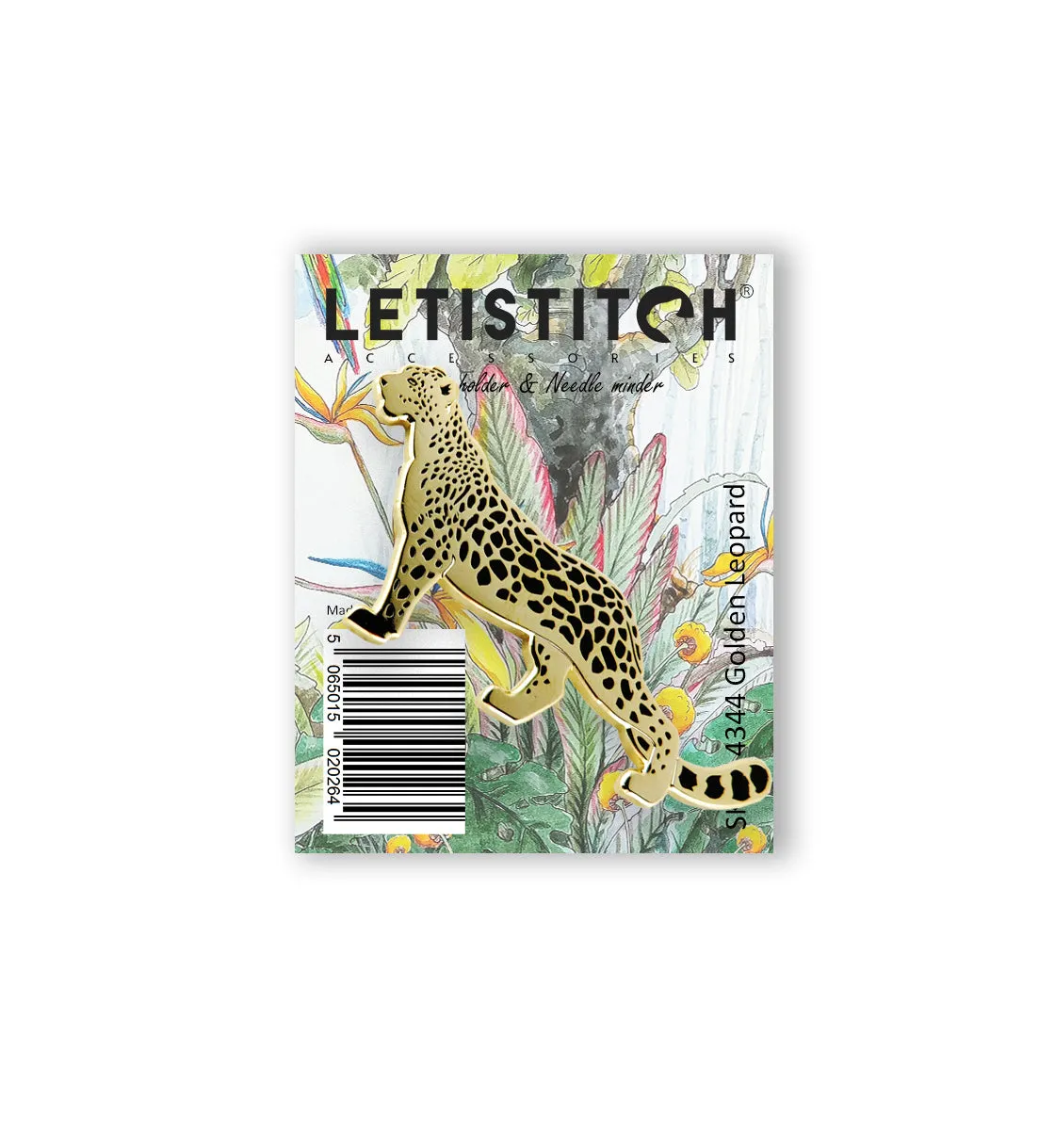 Leti Stitch 14344 Golden Leopard naaldmagneet patroonhouder