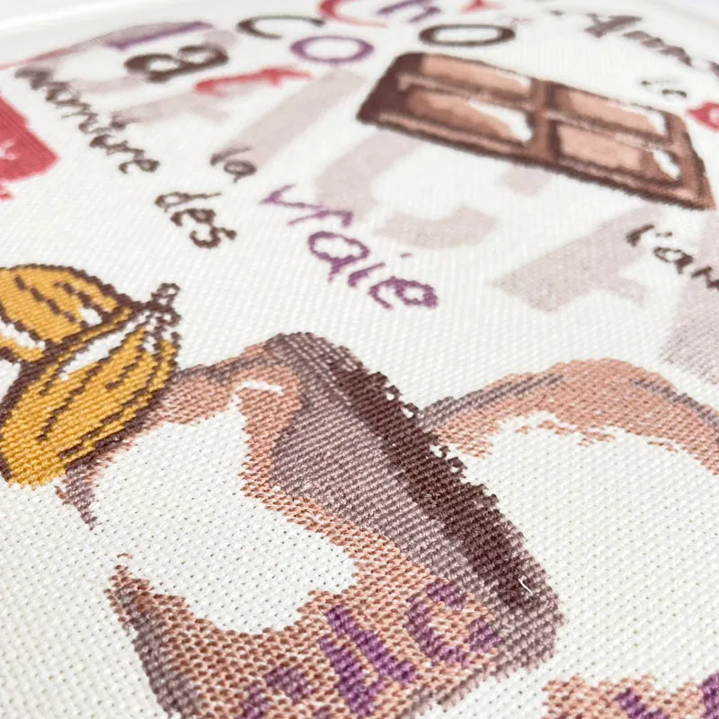 LiliPoints Chocolate borduurpatroon kruissteek groot
