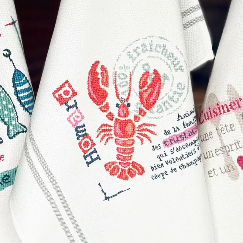 LiliPoints Lobster A018 borduurpatroon kreeft