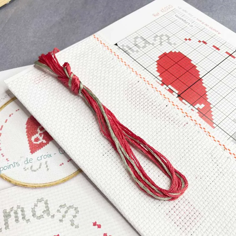 LiliPoints Maman et Moi minikit borduurpakket 11cm