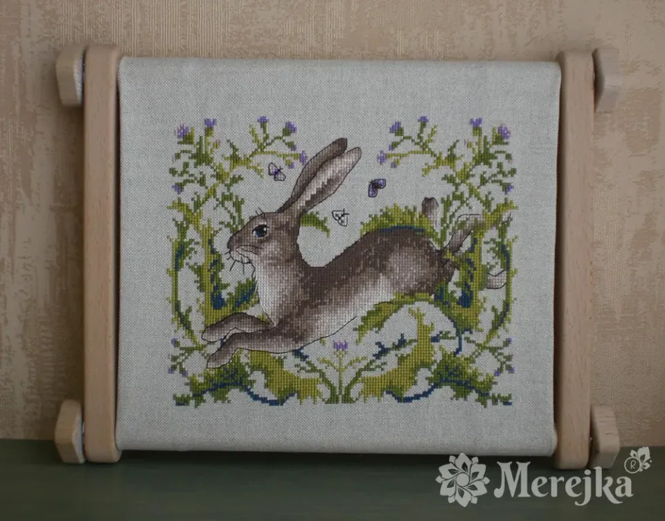Merejka The Hare borduurpakket 20x16 haas