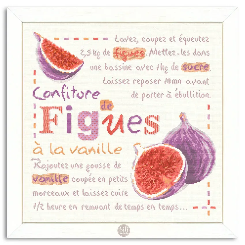 LiliPoints Fig Jam borduurpatroon vijgenmotief 189 steken