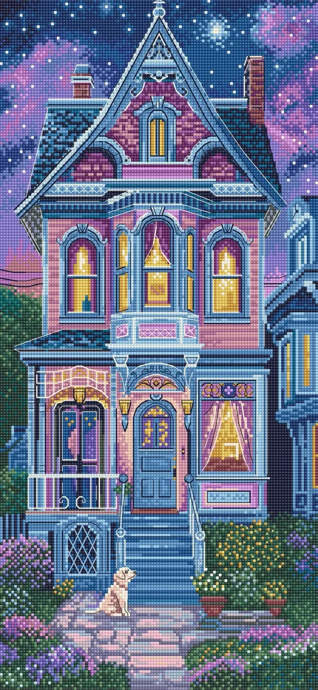 Leti Stitch LI 67-00 Victorian Dreams borduurpakket 18x39