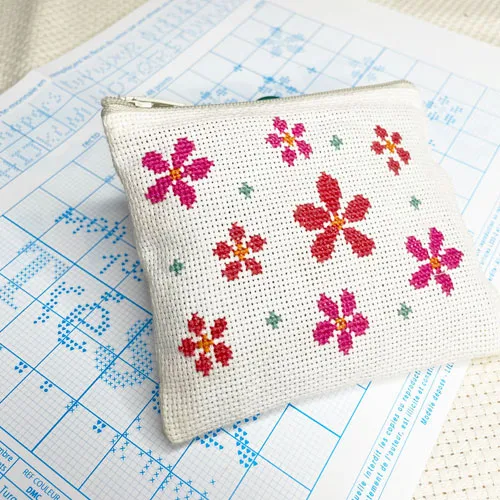 LiliPoints Coin Purse borduurpakket portemonnee aida 18