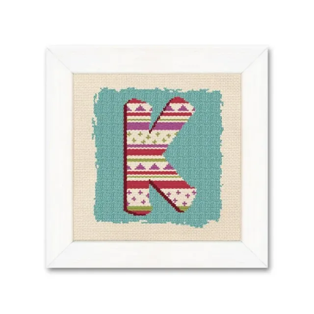 LiliPoints K kruissteekpatroon initiaal monogram