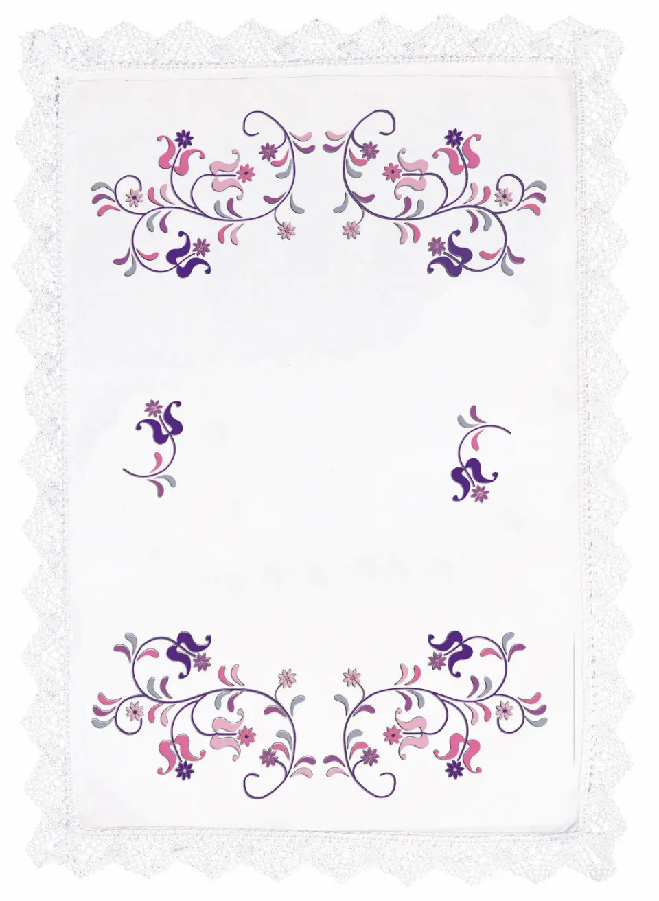 Margot Arabesques Fleurs kleedjes borduurpakket