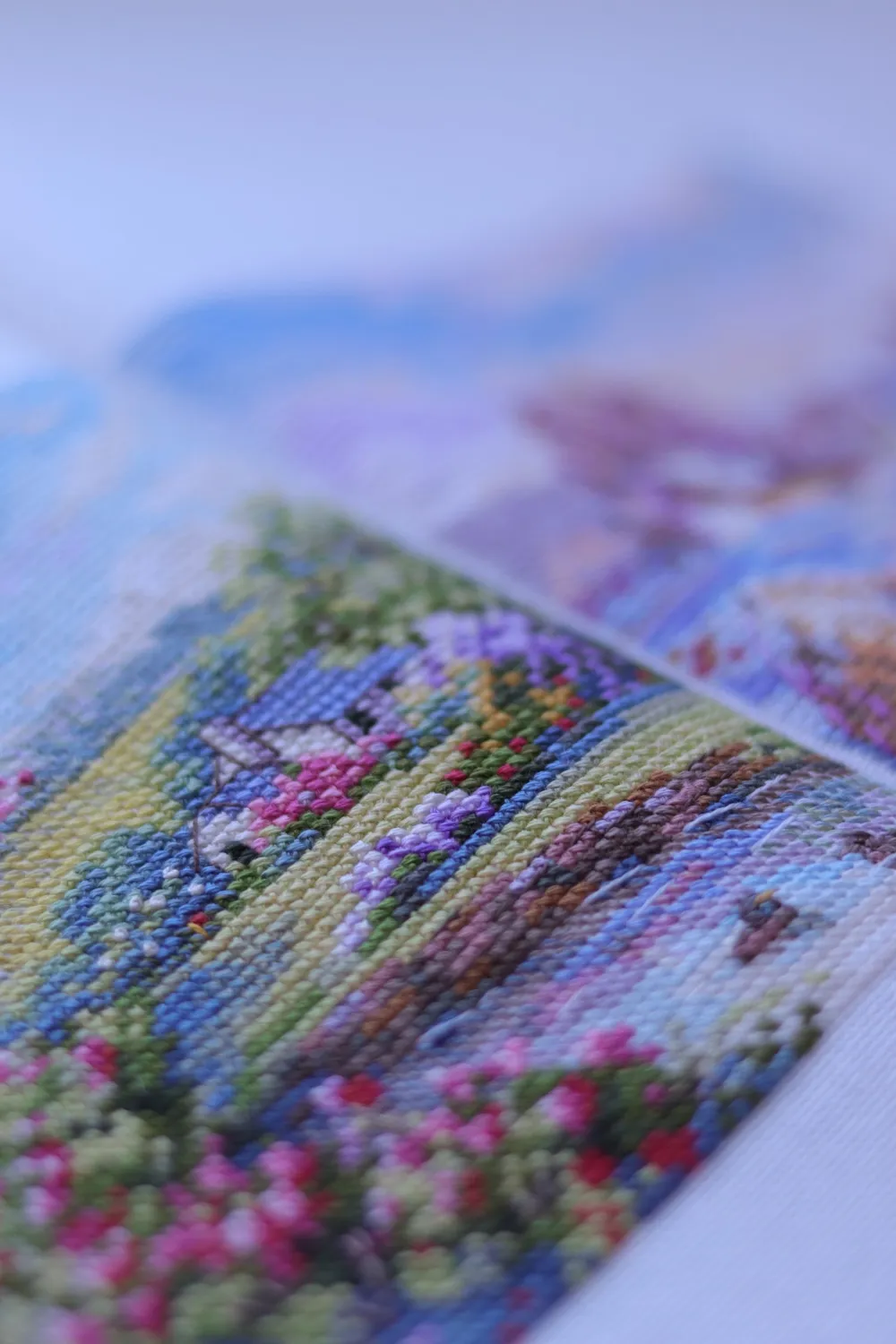 Merejka Spring borduurpakket 11,5x11,5 bloemen