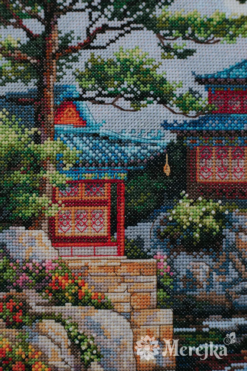 Merejka Silent Bell borduurpakket 31x40 landschap