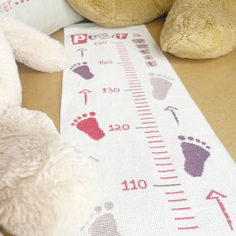 LiliPoints Baby growth chart groeimeter patroon alfabet