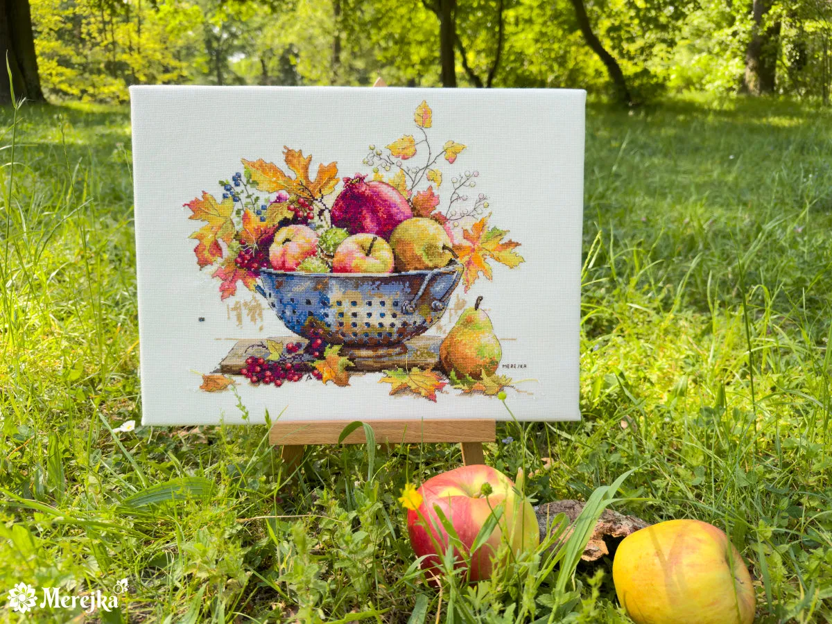 Merejka September Dew borduurpakket 28x33 ecru