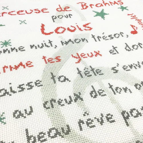 LiliPoints Baby Blanket Brahms patroon 2 versies