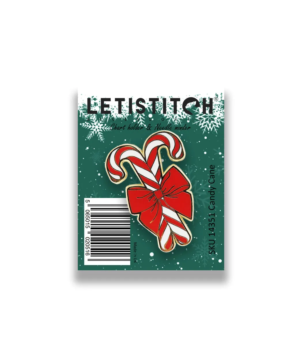 Leti Stitch 14351 Candy Cane patroonhouder magneet