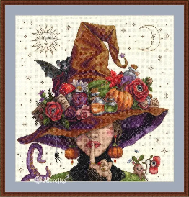 Merejka Hush It`s Magic borduurpakket 30x30 herfst