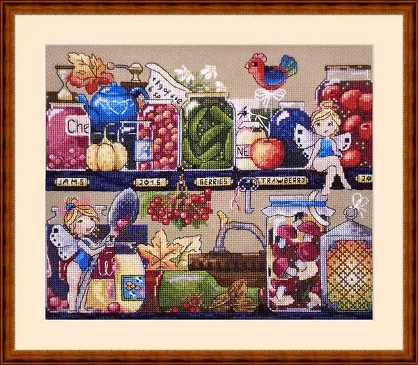 Merejka Pantry Treasures borduurpakket 24x21 bruin